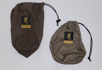 Browning Down Puffer Packable Jacket Travel Bag Drawstring Pouch Only - Set of 2