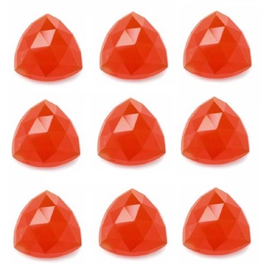 Natural Red Onyx Trillion Rose Cut 6mm To 25mm Loose Gemstone