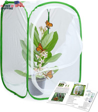 RESTCLOUD Insect and Butterfly Habitat Cage Terrarium Pop-Up 23.6 Inches Tall