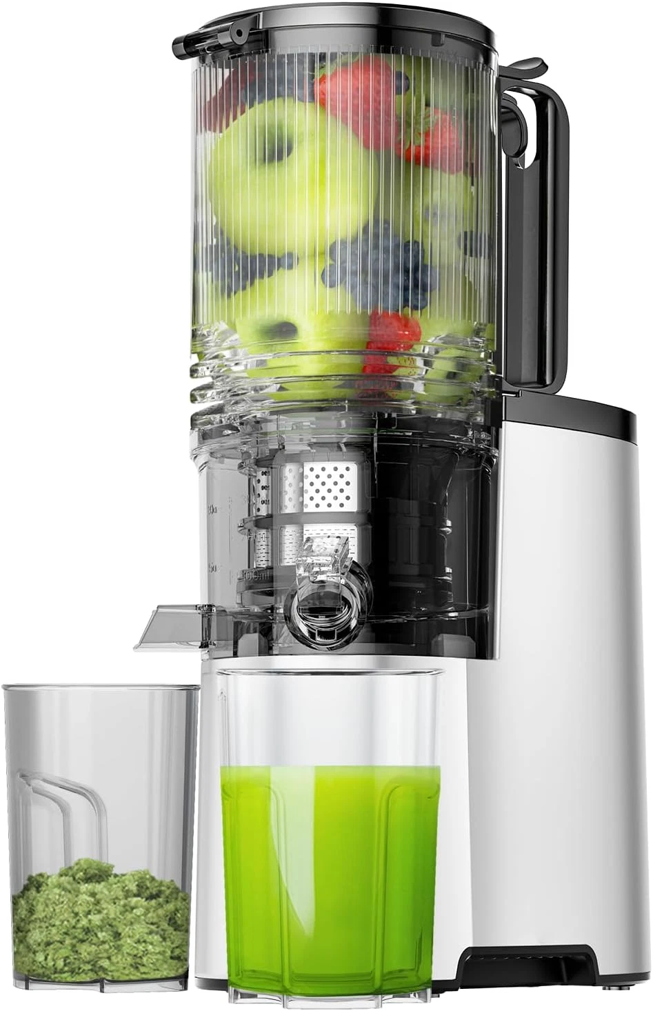Cold Press Juicer, 400W Slow Juicer Machines with 5.4" Wide Feed Chute, Masticat