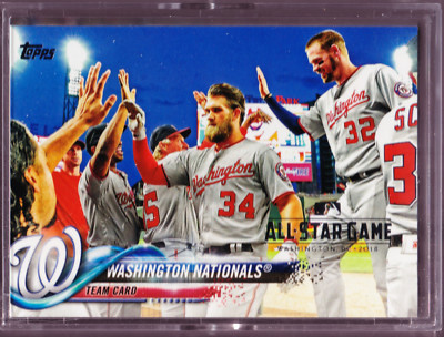 Nationals TEAM Set of 25 Harper Victor Robles RC 2018 All-Star Topps Foil Stamp