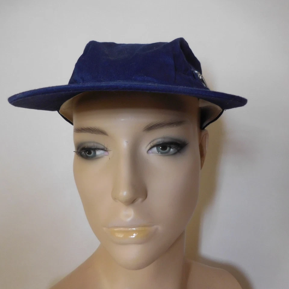 N24.251 casquette mode VKK adulte 55 cm bleu coton 2 poches fermeture éclair - Photo 3/4