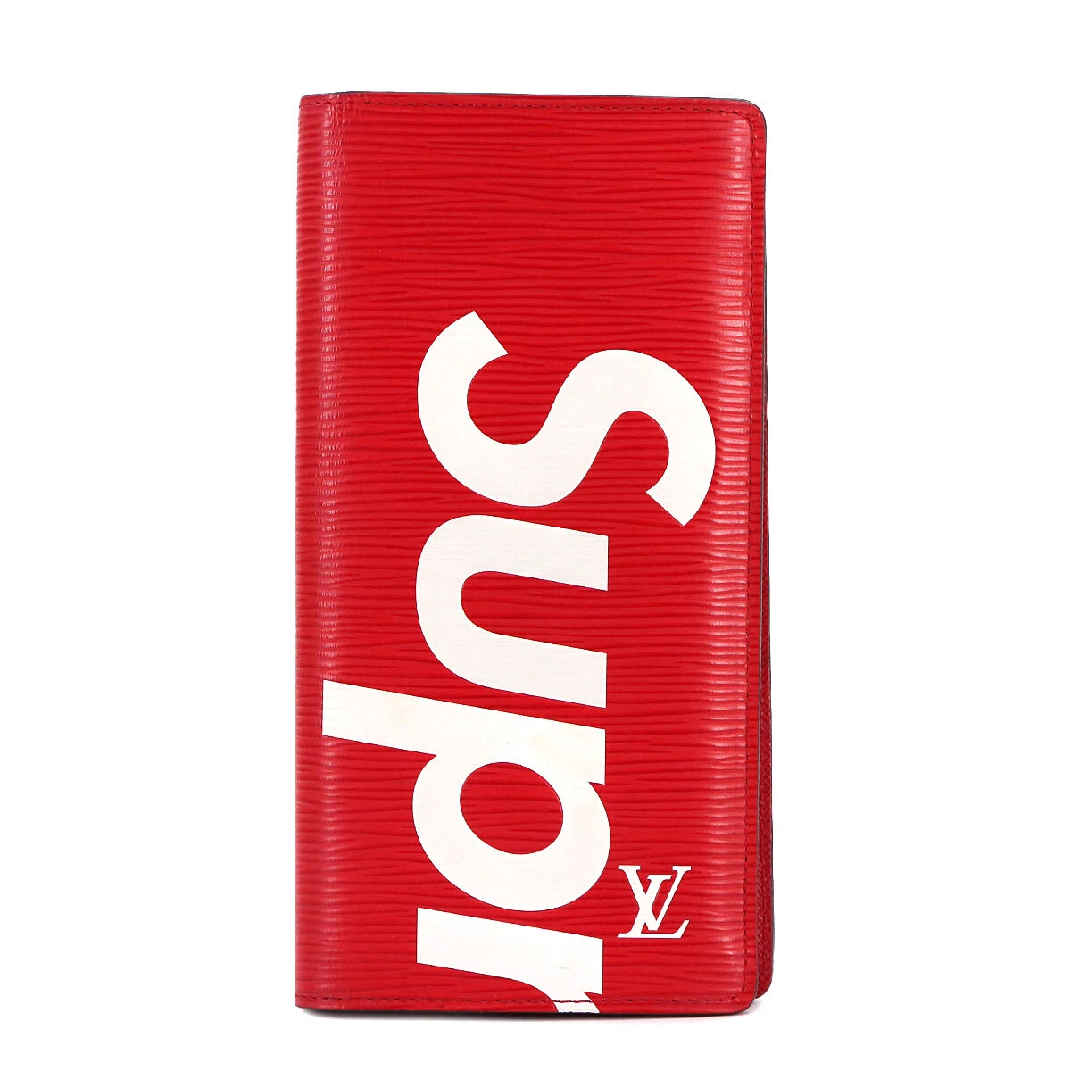 LOUIS VUITTON Supreme Epi Brazza Portefeuille Cuir Rouge Blanc M67719 90276946