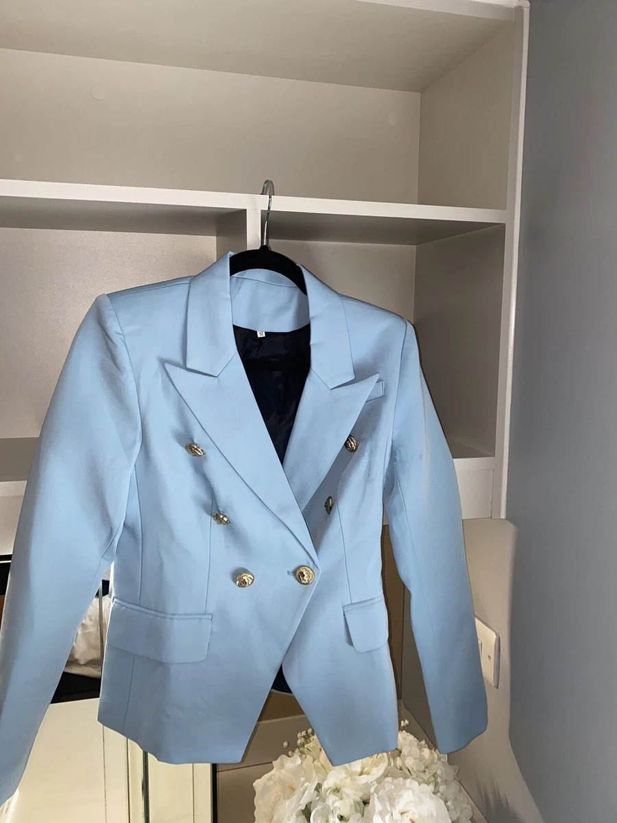 Pale blue shop womens blazer