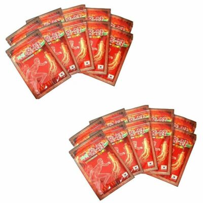 Hanil Power Red Ginseng Pflaster/Gesundheit Hot Pad/Schmerzlinderung/20 Sets (400ea)