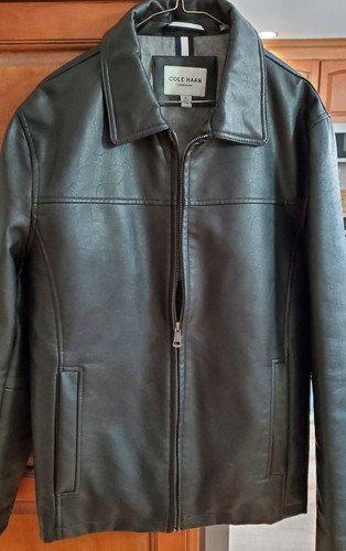 Cole Haan Men's Vegan Leather Jacket 