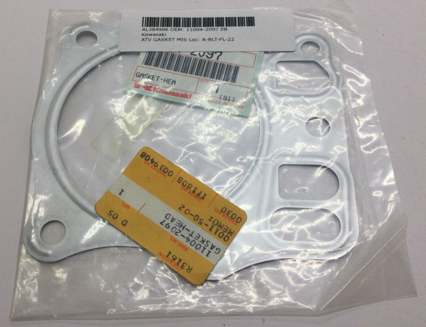 Kawasaki ATV Side By Side Engine Cylinder Head Gasket NOS OEM 11004-2097