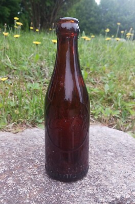 Rare 1910 Amber Coca-Cola Bottle with Inside Circler Arrow