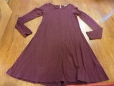 Express SUPER SOFT Dress Long Sleeve Zipper Plum Purple Stretch Size S EUC Comfy