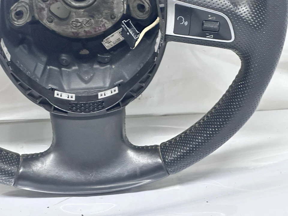 AUDI A4 A5 2008-2012 volante cuero con control 3 radios OEM limpio ✅ Foto 4 de 4