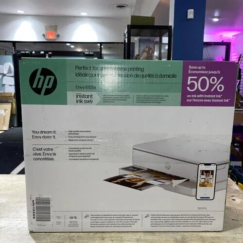 New HP Envy 6152e/6165e All In One Printer-Wireless-Copy-Photo+Free INK - Image 4 of 4