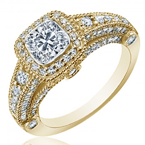 GIA Certified 18k White Gold Cushion Cut Diamond Engagement Ring 2.65 Carat - Bild 4 von 4