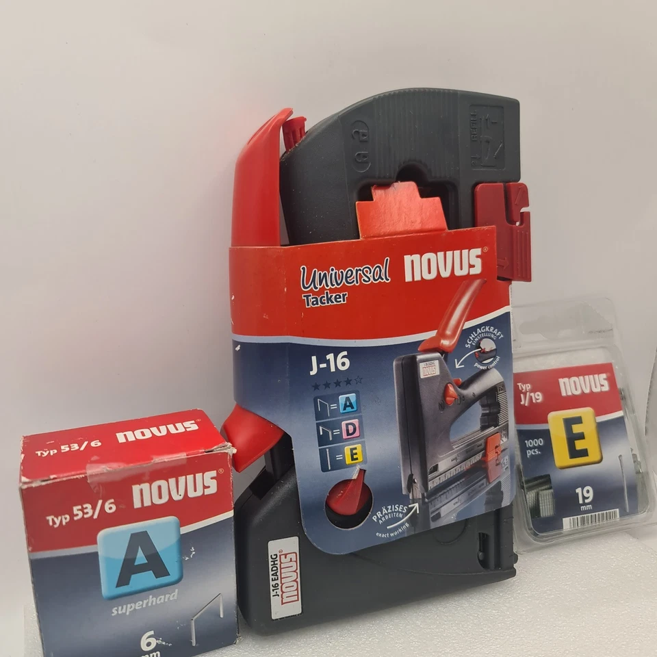 Novus J-16 EADHG Universal Tacker Tacker mit 5000 Klammern Typ A 6 mm - Bild 2 von 4