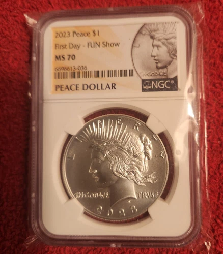 2023 Peace dollar NGC MS 70 Fun show