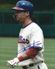 Signed  8x10 ANDREW KNAPP Philadelphia Phillies Autographed photo - COA 