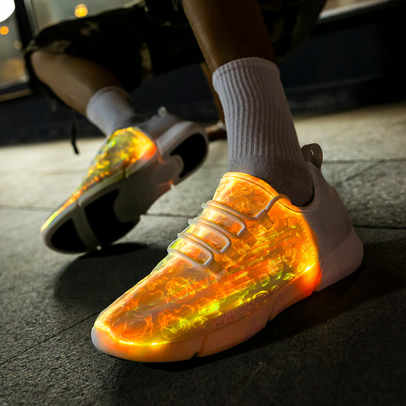 Adults Fiber Optic LED Light up Seakers RGB Led Shoes Party Dancing Festival