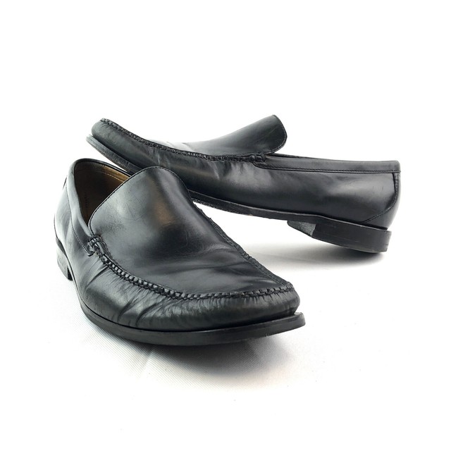 cole haan black and white loafers