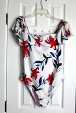 1-PC Swimsuit Wire Free Ruffled Shoulders Size 2XL Never worn