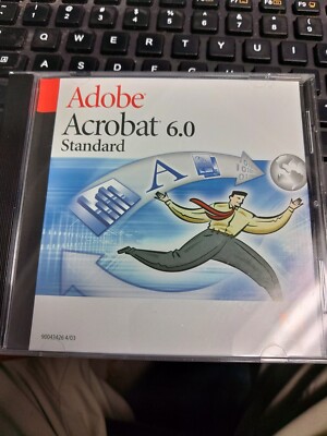 Adobe Acrobat 6.0 CD in Case w/ Serial Number for PC