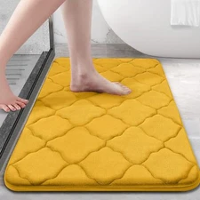 Memory Foam Bath Mat Rug 24x16 Ultra Soft Non Slip and Absorbent Bathroom Rug...