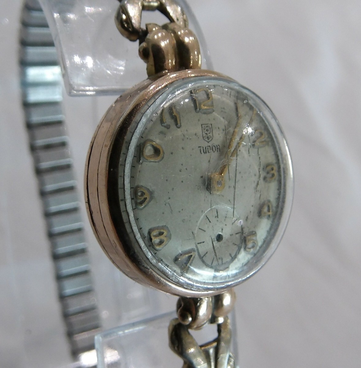 9Ct Rose Gold Tudor Rolex ladies watch working circa 1930's