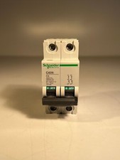 ONE (1) SCHNEIDER C60N C4 2-Pole Circuit Breaker 400V 4A 10KA C-Curve (USED)