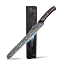 SYOKAMI Multifunction Carving Knife, 12 Inch High-Carbon Japanese Style Brisk...