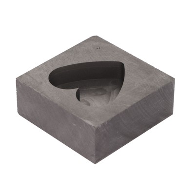 Graphite Mold Heart Shape Graphite Casting Ingot Mould For Gold Silver Brass