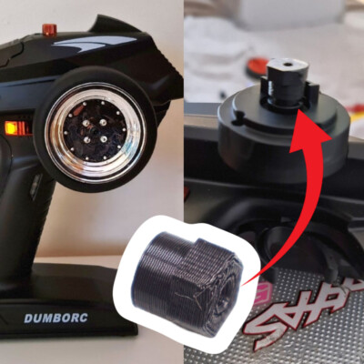 12mm Sechskant Adapter RC Rad für Dumborc Sendegerät Lenkrad