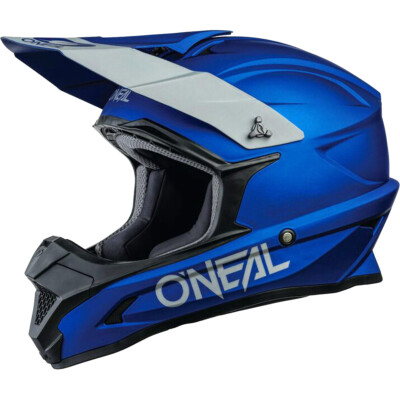 O'Neal 1 Series Motorcycle MX Helmet Solid Flat Blue Adult Medium M NEW