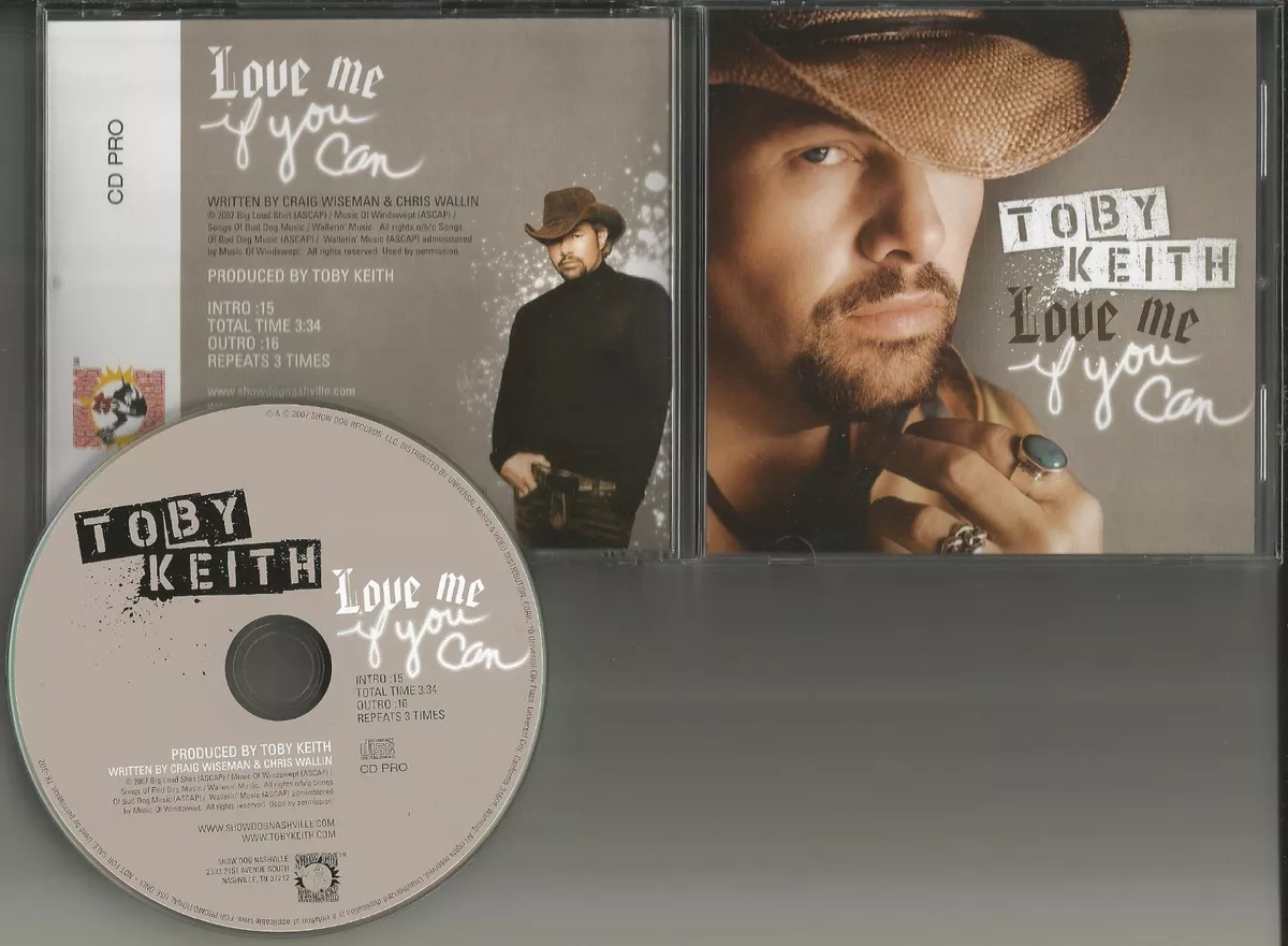 TOBY KEITH Love me if you can ULTRA RARE 2007 PROMO Radio DJ CD single USA MINT | eBay