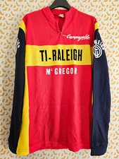 Maillot cycliste Ti Raleigh Mc Gregor Campagnolo acrylique Vintage 80'S - 4 / L