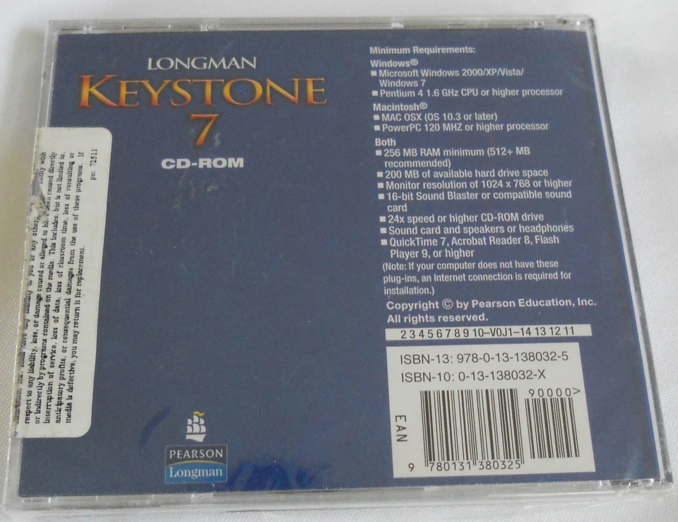 Longman Keystone 7 Texas CD-ROM Pearson Longman Disc - Image 2 of 2