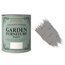 x1 Rust-Oleum Chalk Chalky Garden Furniture Brush Paint 750ml Anthracite Matt
