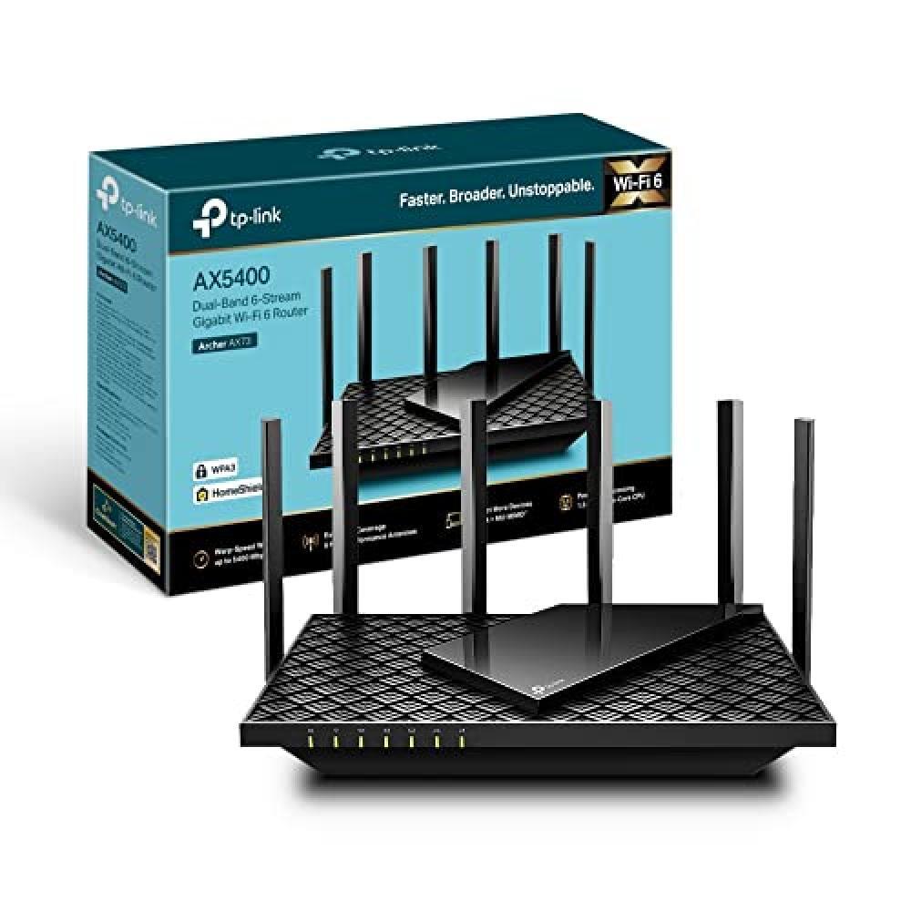 (TG. AX5400 Wi-Fi 6) TP-Link Archer AX73 Router Wi-Fi 6 Dual-Band AX5400Mbps, 5