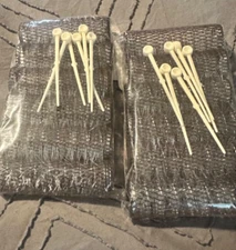 12pcs Vintage Style Hair Roller Large BRUSH ROLLERS & PINS Mesh Hair Curlers NEW