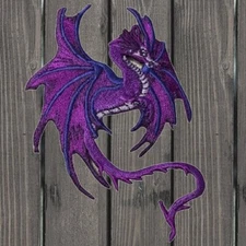 Fantasy Dragon Embroidered Patch — Iron On