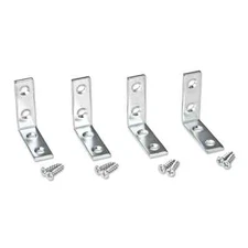 4 Pieces- 1-1/2" x 1-1/2" x 1/2"-  Corner Braces- Screws Included- #530232