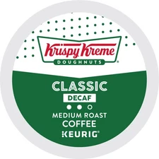 Krispy Kreme Classic Decaf Coffee, Keurig K-Cup Pod, Medium Roast, 72 Count