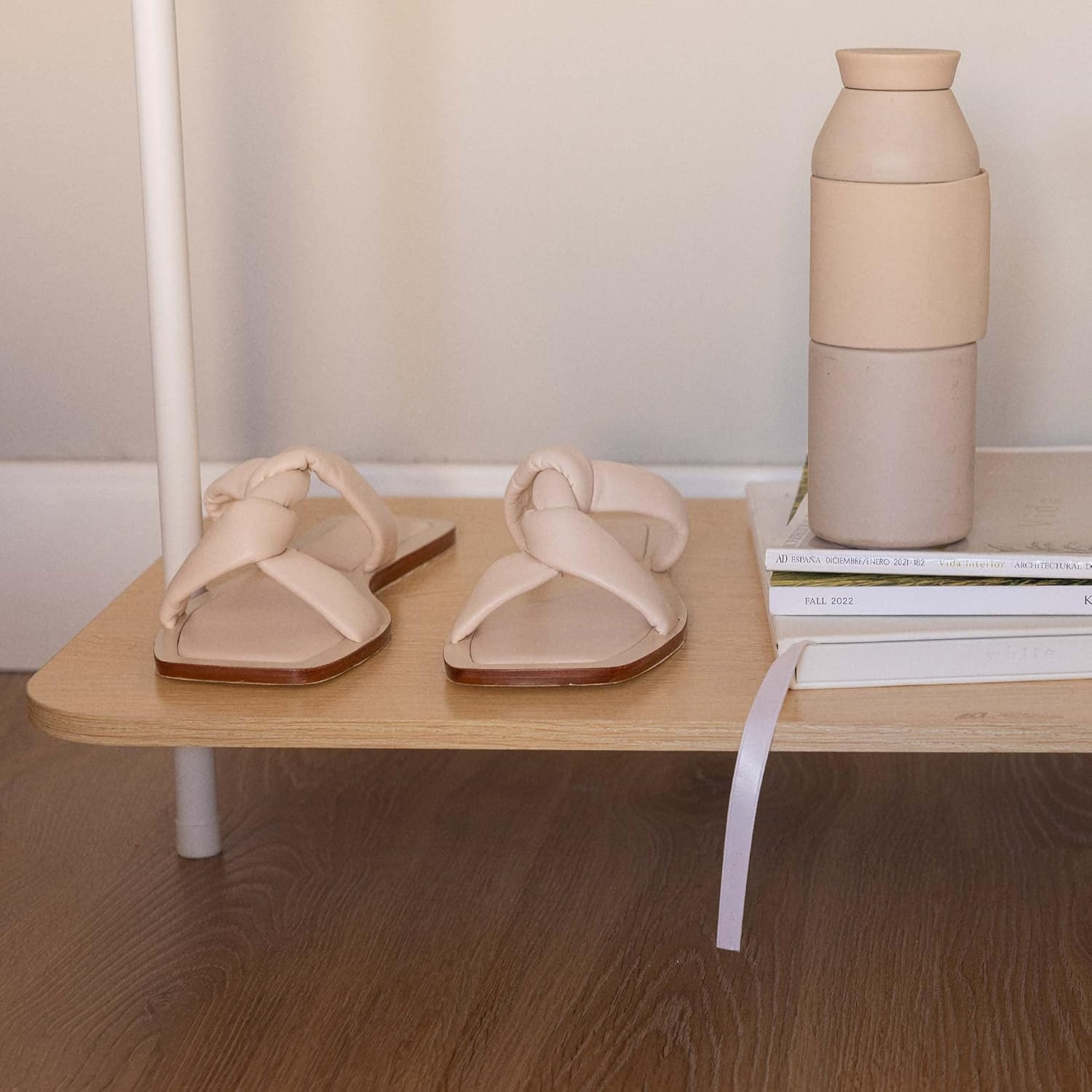 Stand Appendiabiti Hangy Wood 100 - Organizzatore Ingresso con Scarpiera - 4