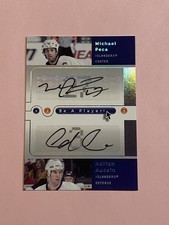 Michael Peca Adrian Aucoin 2005-06 Upper De A Player Signatures Auto Autograph
