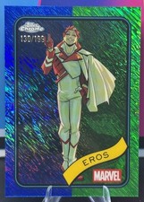 2025 Topps Chrome Marvel EROS /199 Blue & Green Shimmer Refractor #3