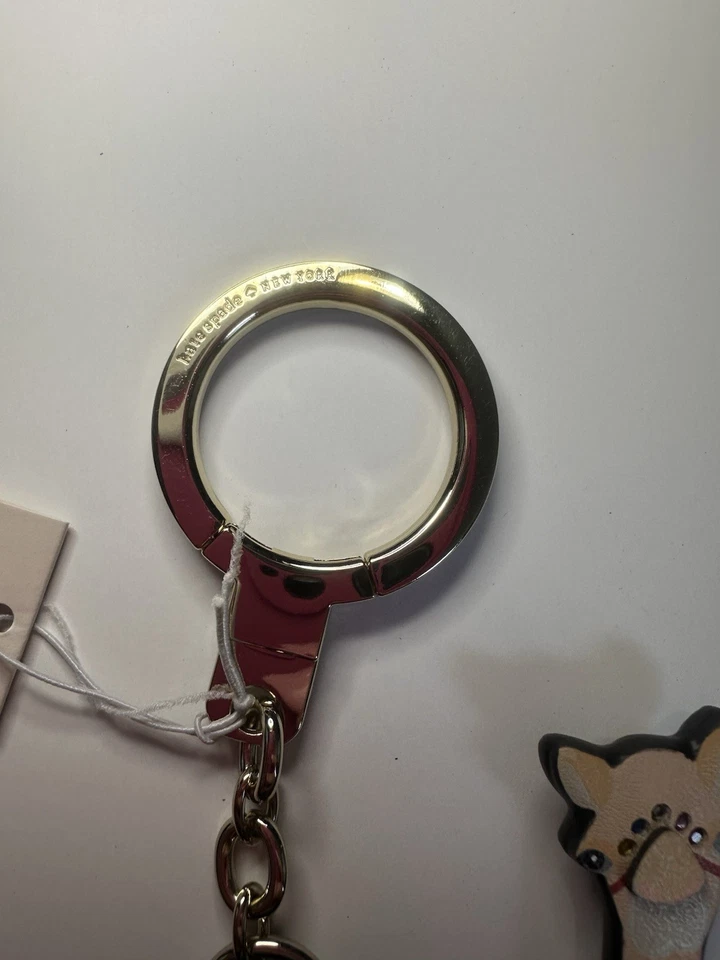 Kate Spade NWT Spice Things Up Camel Leather Bag Charm/Key Fob - Image 4 of 4