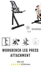POWERTEC Multi Station Home Gym Leg Press, Arm Curls, Bench