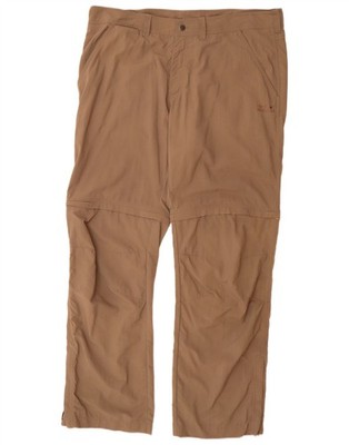 Jack Wolfskin Mens Straight Chino Trousers W42 L34 Beige Polyamide CU11