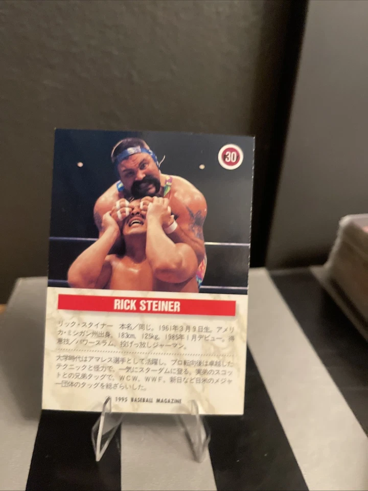 1995 BBM Pro Wrestling Rick Steiner #30 - Image 2 of 2