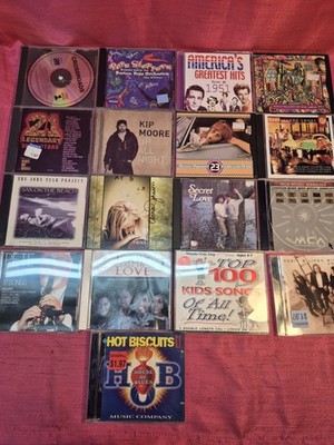 Bulk CD Lot 17 Albums Kip Moore House of Blues Crossroads John Tesh Oldies