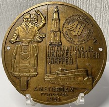 &bdquo;Sehr seltenes Fundst&uuml;ck&ldquo;! Bronzeplakette des 2. Internationalen Heinkel Roller