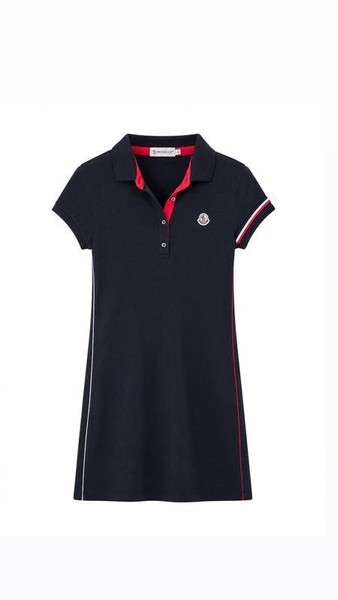 Women Moncler Dress Navy Cotton S