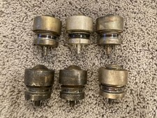 Lot of 6 Vintage Eimac 4CX250B / 4CX250R Power Tetrode Vacuum Tubes - Untested